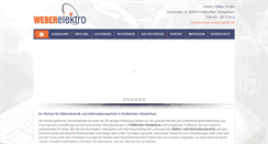 Desktop Screenshot of elektro-weber-gmbh.de